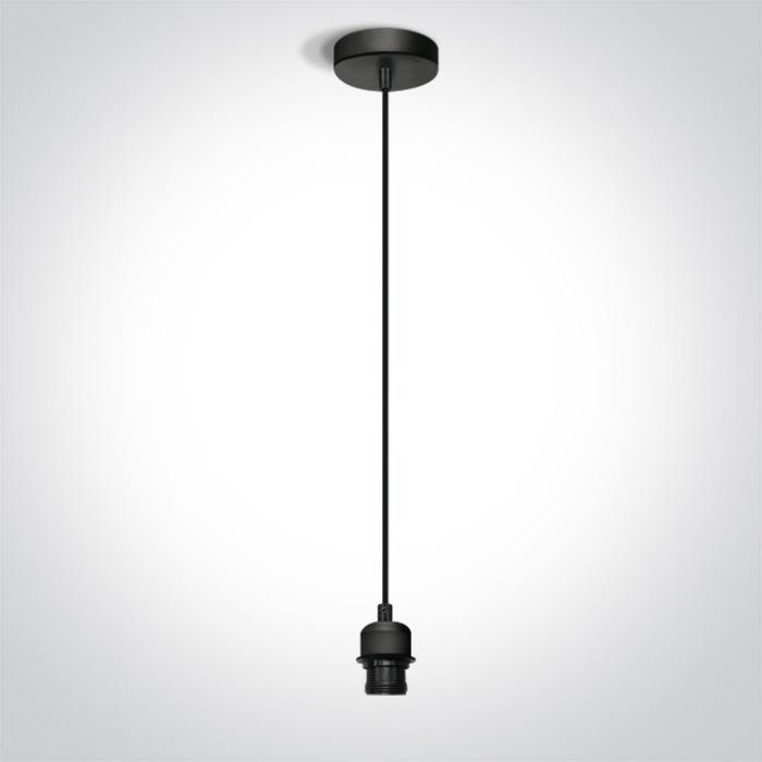 BLACK PENDANT 20W E27.