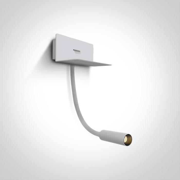 WHITE COB LED 3W WW USB IP20 36deg 100-240V.