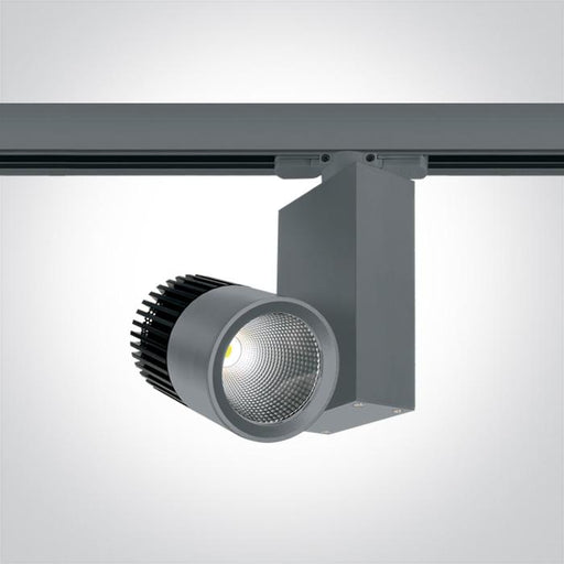 GREY COB LED 15W WW TRACK SPOT 230V.