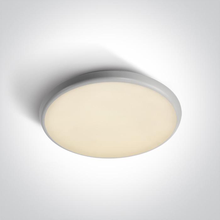 WHITE LED PLAFO 25W WW IP54 100-240V.