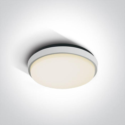 WHITE PLAFO LED 25W WW IP54 230V.