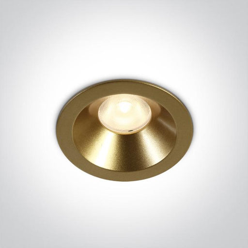 BRASS LED 8W WW 36deg IP20 230V DARK LIGHT.