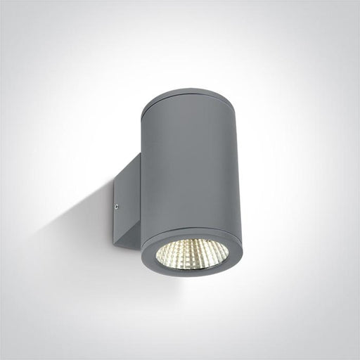 GREY COB LED 2x6W WW IP54 230V.