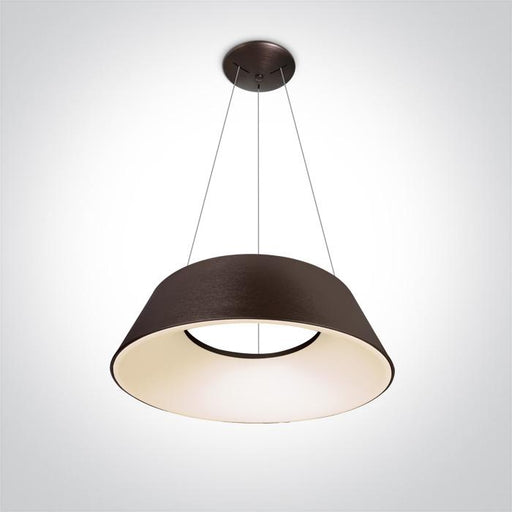 BRUSHED BROWN LED PENDANT 60W WW IP20 230V.