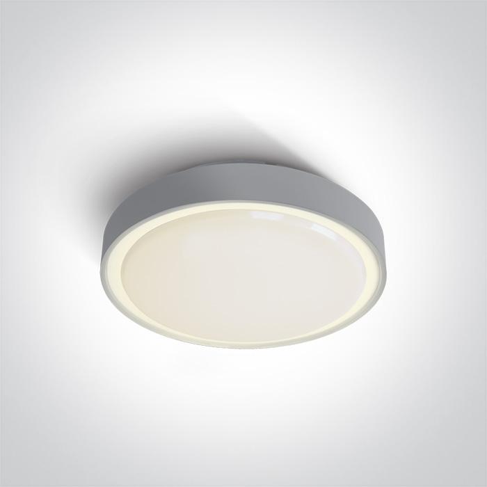 GREY LED PLAFO 24w WW IP65 230v.