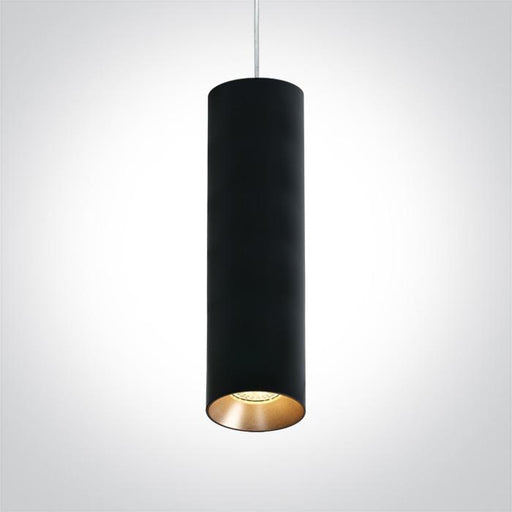 BLACK PENDANT GU10 10w DARK LIGHT.