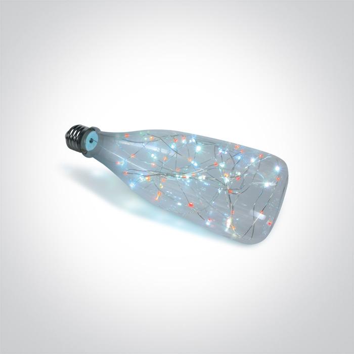 DECORATIVE LED LAMP E27 2w RGB 230v.
