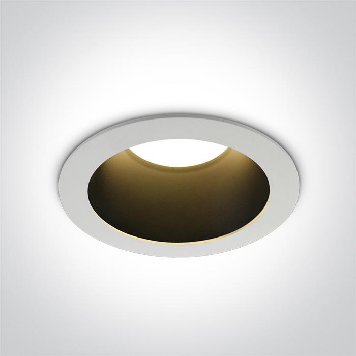 WHITE LED 30W WW  IP20 230V DARK LIGHT BLACK REFLECTOR.