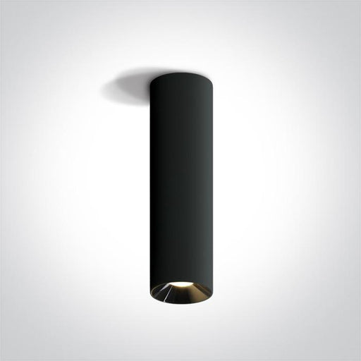 BLACK LED CYLINDER 24W WW 45deg 230V.