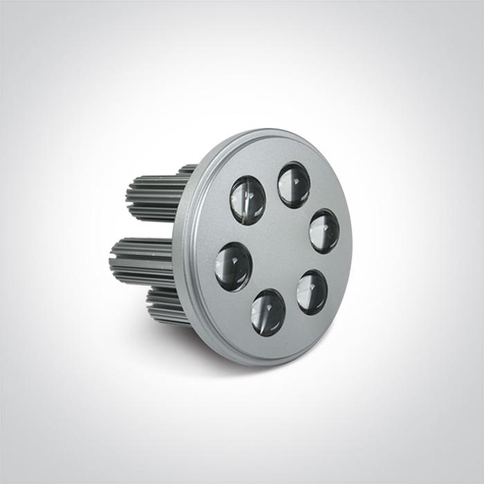 R111 ALUMINIUM LED DL 6x3w 35d 350/700mA.