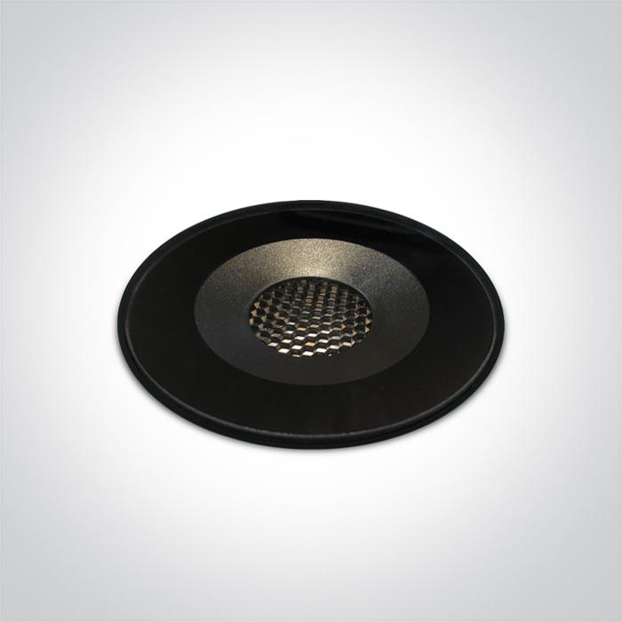 BLACK INGROUND TRIMLESS LED 6W WW IP67 100-240V.
