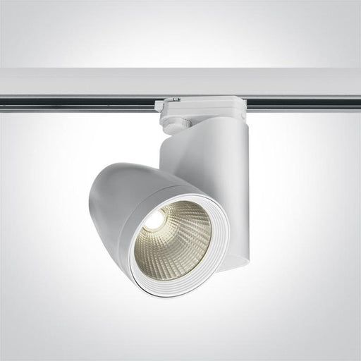 WHITE COB LED 25W WW TRACK SPOT 100-240V.