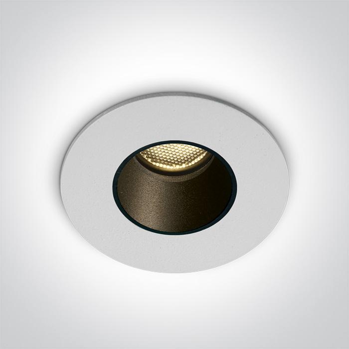 WHITE LED 2W CW 700mA IP65 DARK LIGHT.