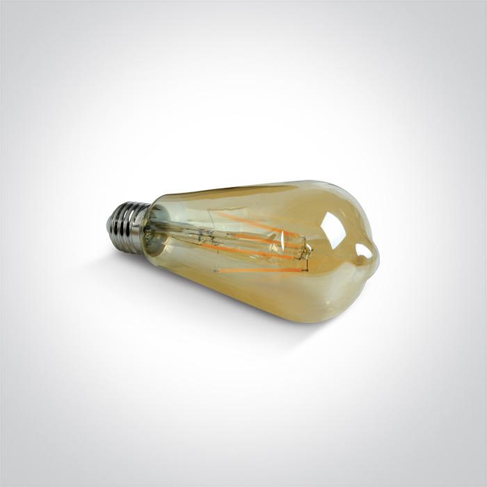RETRO LED 7W AMBER E27 230V DIMMABLE.