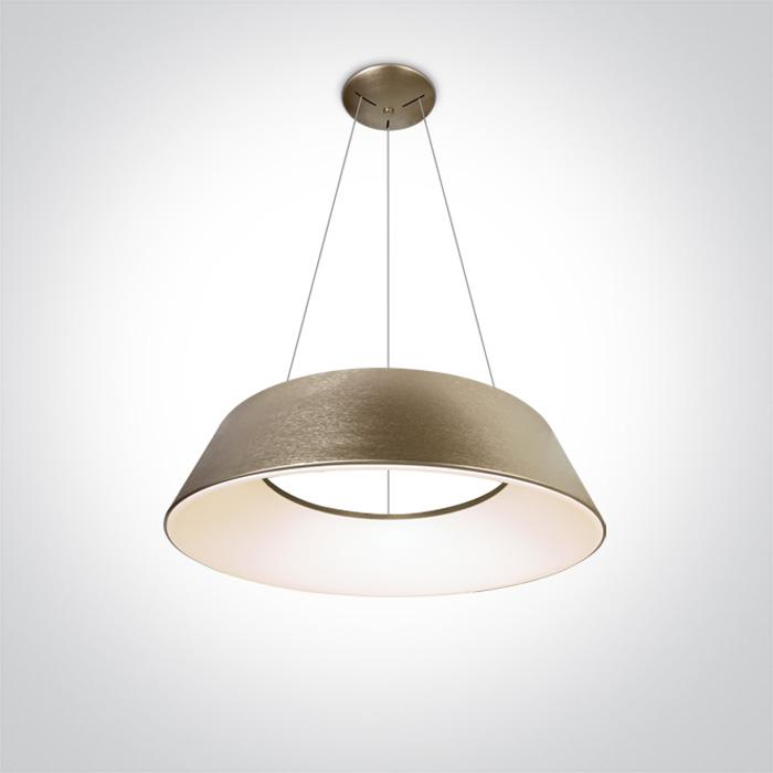 BRUSHED GOLD LED PENDANT 80W WW IP20 230V.