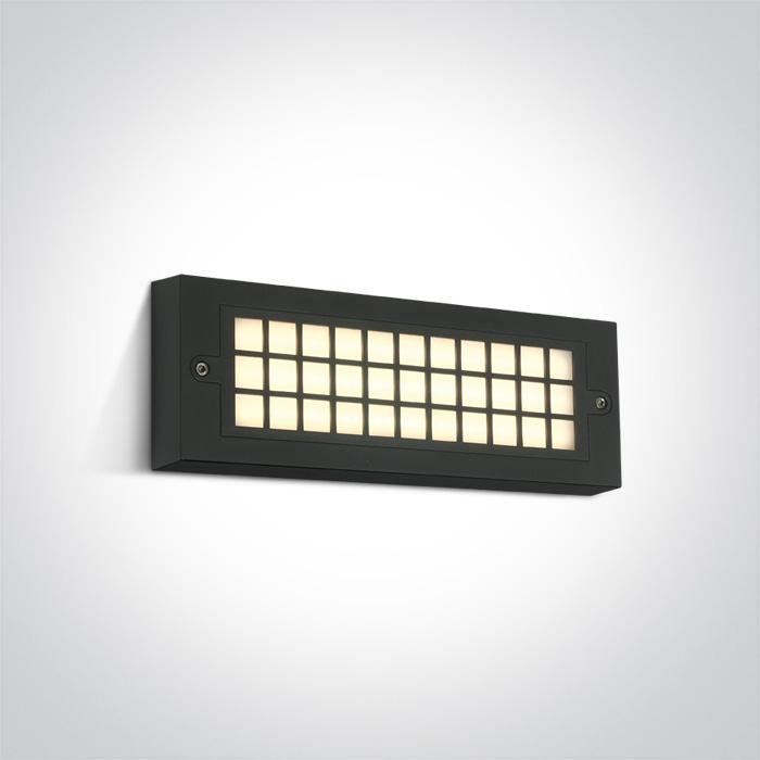 ANTHRACITE LED WALL LIGHT 6W WW IP65 230V.