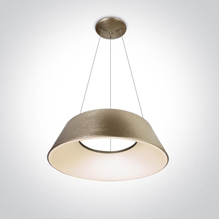 BRUSHED GOLD LED PENDANT 60W WW IP20 230V.