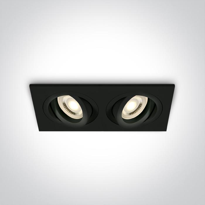 BLACK GU10 2x10W