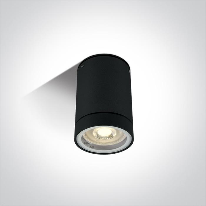 BLACK CYLINDER GU10 10w IP54.