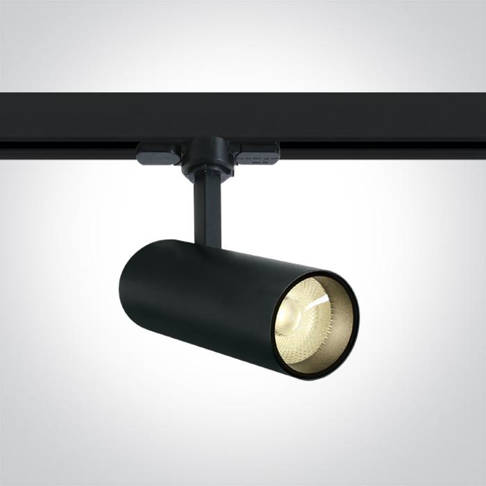 BLACK COB LED 10W WW TRACK SPOT 38deg 230V.