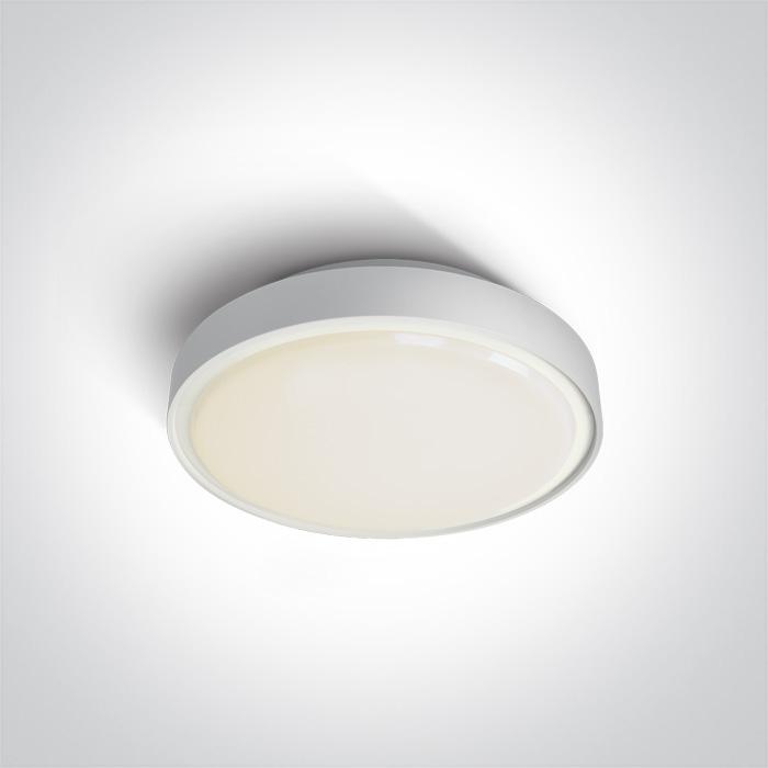 WHITE LED PLAFO 16w CW IP65 230v.