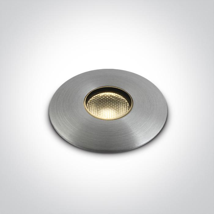 ALUMINIUM IP67 INGROUND LED 1W WW 350mA.