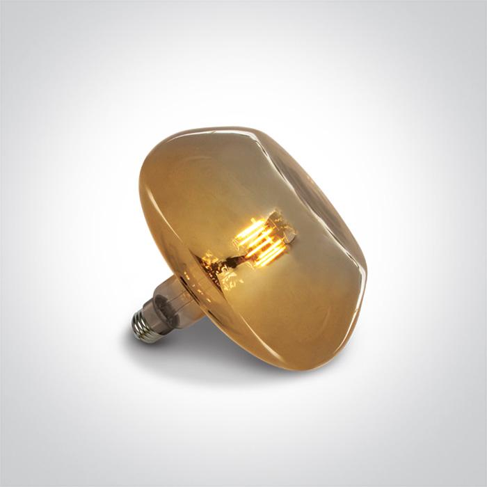 DECORATIVE LED LAMP E27 8w AMBER 230v.