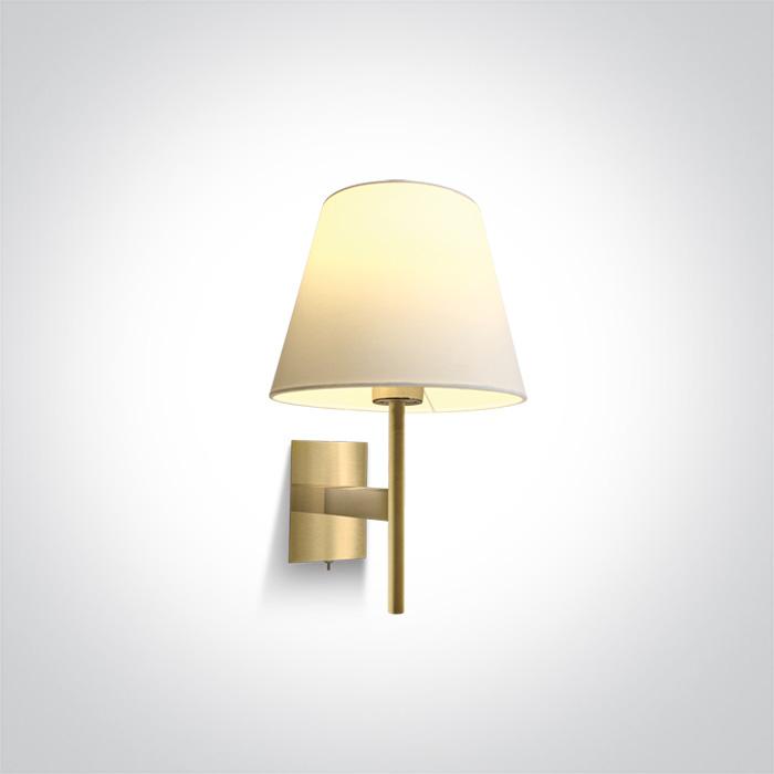 BRUSHED BRASS  WALL LIGHT 40W E27.