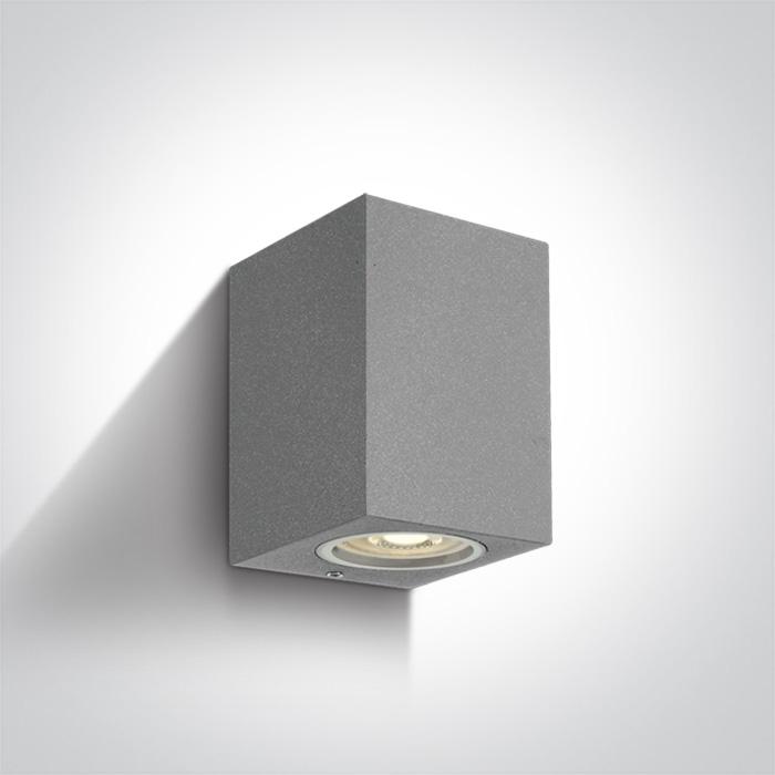 GREY WALL LIGHT GU10 10W IP65.