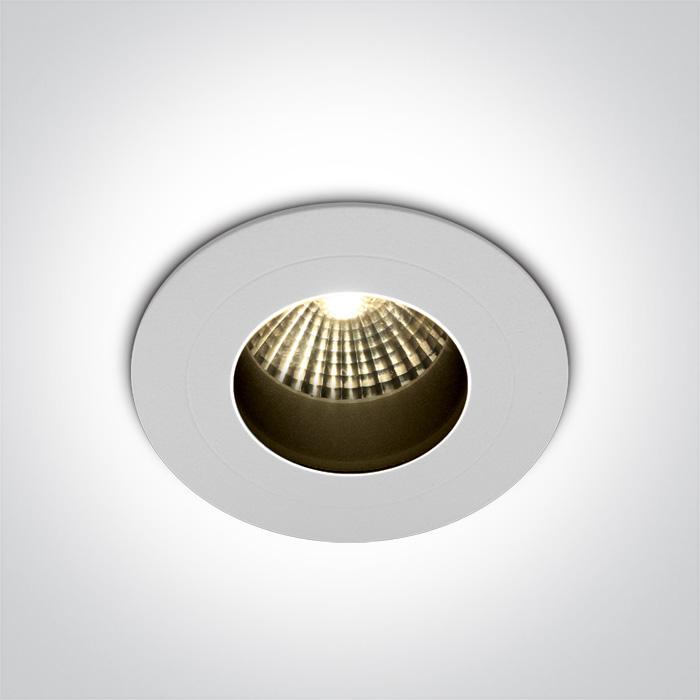 WHITE COB LED 7W CW DARK LIGHT 36deg IP65 700mA.