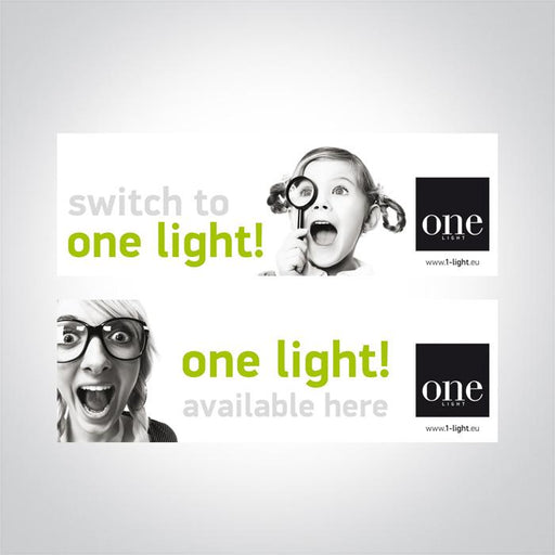STICKER SWITCH TO ONE LIGHT 30x9cm.
