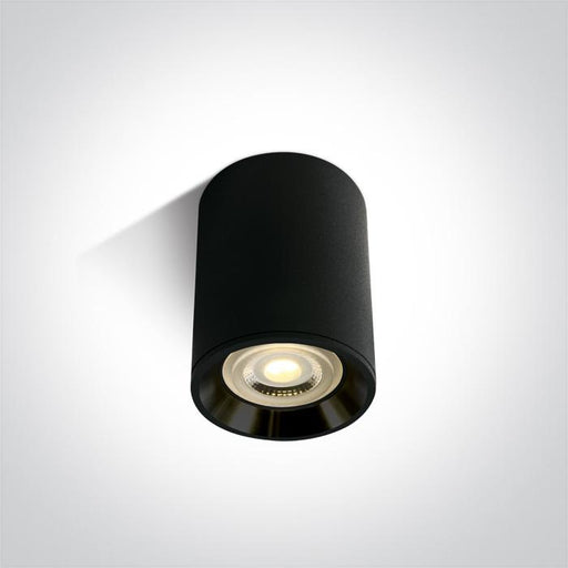 BLACK GU10 10W BLACK REFLECTOR DARK LIGHT.