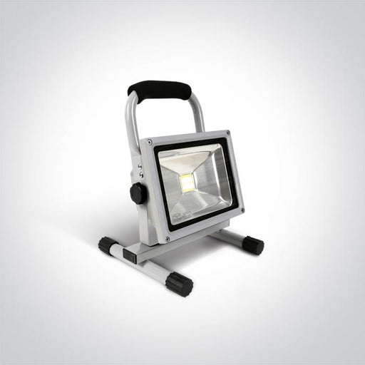 GREY LED 20w CW IP65 RECHARGEABLE 100-240v.
