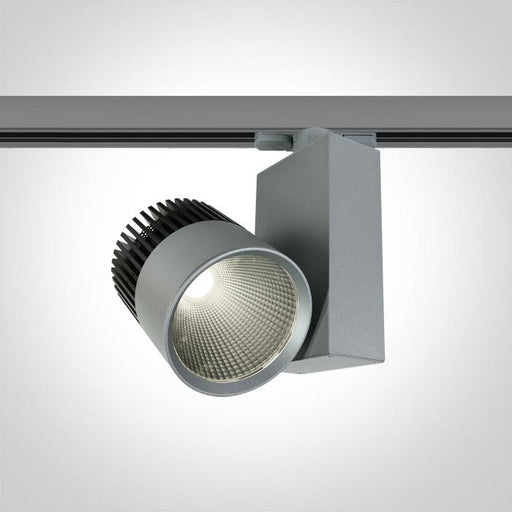 GREY COB LED 30W CW TRACK SPOT 230v.