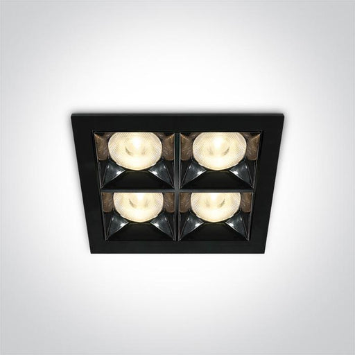 BLACK LED 16W WW 38deg IP20 230V.