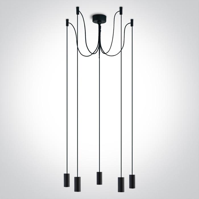 BLACK PENDANT 20W 5xE27.