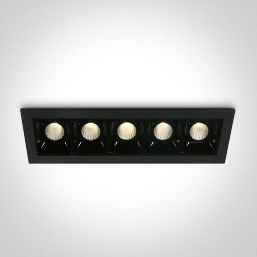 BLACK LED 5x2W WW 30deg IP20 700mA DIMMABLE.