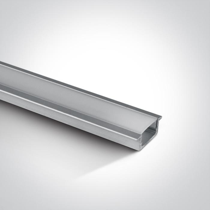 RECESSED PROFILE 2m + PC opal diffuser.