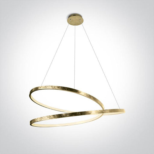 BRASS PENDANT LED 40W WW IP20 230V.