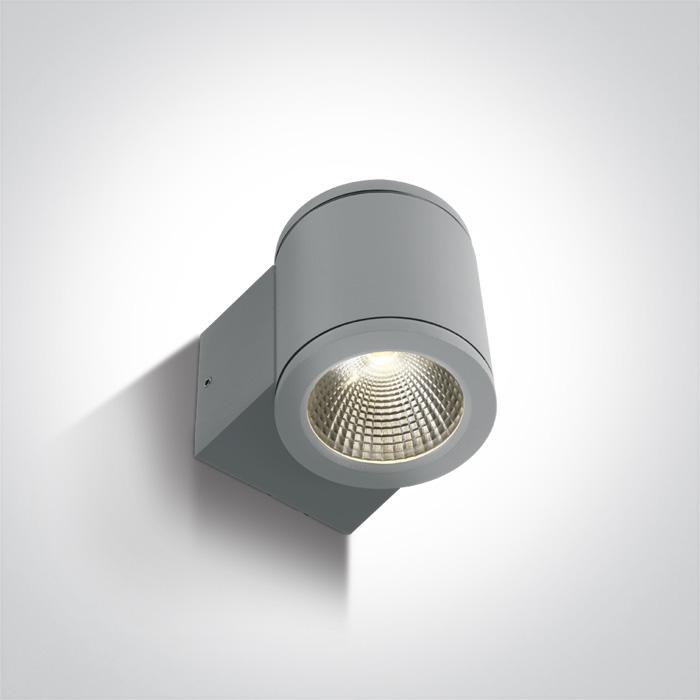 GREY COB LED 6w WW IP54 100-240v.