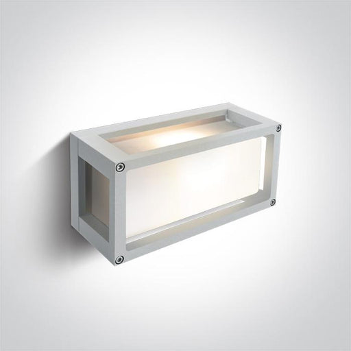 WHITE E27 12W WALL LIGHT IP54.