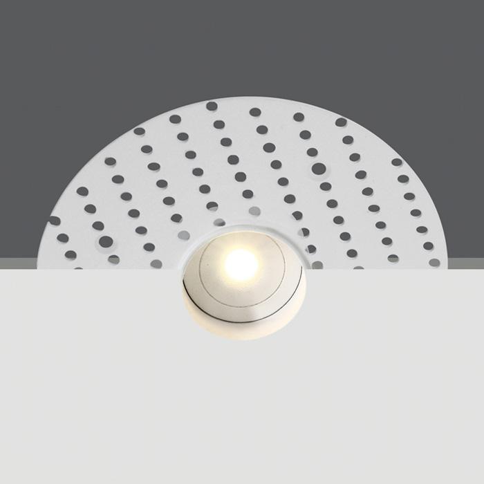 WHITE LED 1W WW IP44 350mA 45deg TRIMLESS DARK LIGHT.