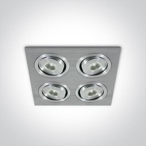 ALUMINIUM LED DL 4x1w 35d 350mA.