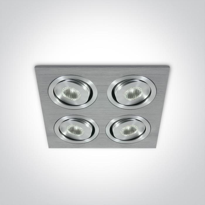 ALUMINIUM LED DL 4x1w 35d 350mA.