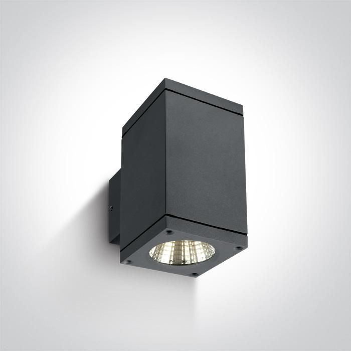 ANTHRACITE COB LED 2x6W WW IP54 230V.