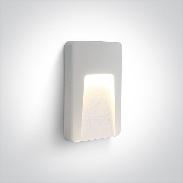 WHITE LED WALL LIGHT 3W WW DARK LIGHT IP65 230V.