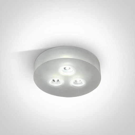 GLASS RECESSED 3x1w DL 350mA.