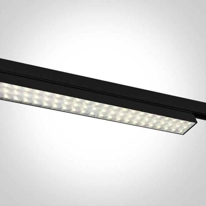 BLACK LED 30W CW LINEAR TRACK LIGHT IP20 230V.
