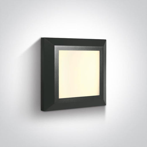 ANTHRACITE LED WALL LIGHT 3,5W WW IP65 230V.