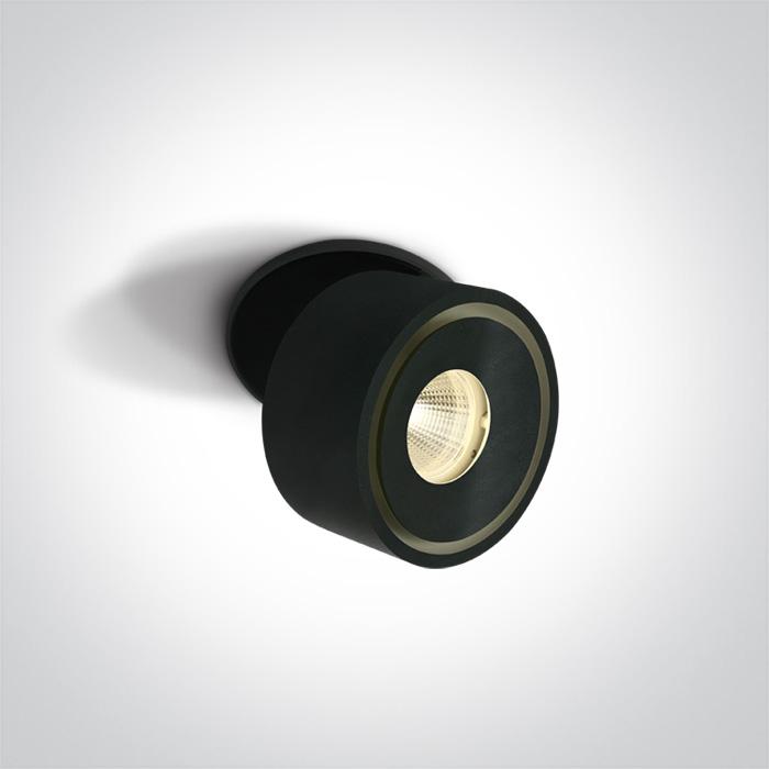 BLACK COB LED 8W WW IP20 230V.